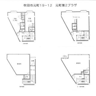 ＪＲ東海道線吹田駅近　売ビル　元町第二プラザ