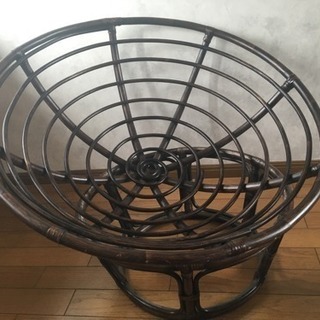 パパサンチェア ブラウン バリ風の画像
