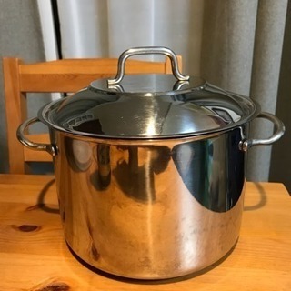 ステンレス鍋 蒸し器付の画像