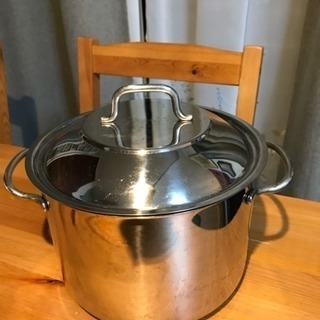 ステンレス鍋 蒸し器付の画像