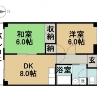 ♪   家賃値下げ　必見！内覧可、駅至近、周辺環境良し、駐車場2台分有り！　　名鉄尾西線　苅安賀徒歩　1分　「ガーデンヒルズ 401号」　家賃￥42,000円　2DK　45m2　　の画像