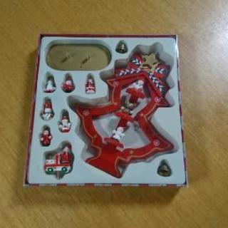 卓上クリスマスツリー  木製の画像