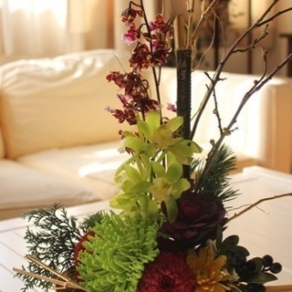 ワークショップご案内 - One-day New year's lesson. お正月のアレンジを作りましょう。の画像