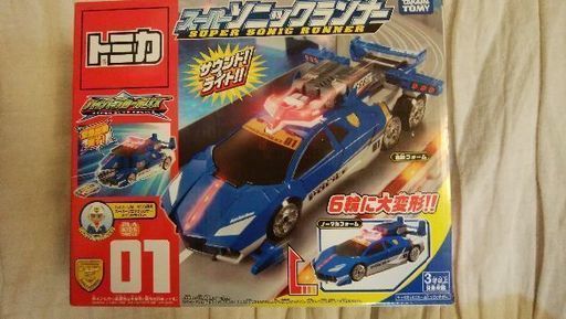 子供　キッズ　おもちゃ　トミカ　ブルーポリス　パトカー　ミニカー　車　スーパーソニックランナー