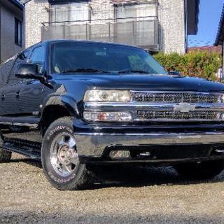 シボレー サバーバン LT 44260mile V8 5300cc 2000年モデル Max8人乗り レザーシート 1,3ナンバー可 並行輸入車 ETC,ナビ,HIDイカリング有の画像