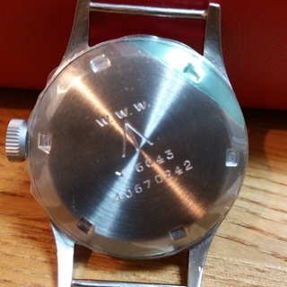 オメガ★OMEGA W.W.W. ダーティダース ミリタリー★イギリス陸軍 パイロット 手巻き腕時計　ブロードアローの画像