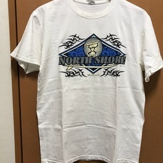 メンズ白プリントTシャツ