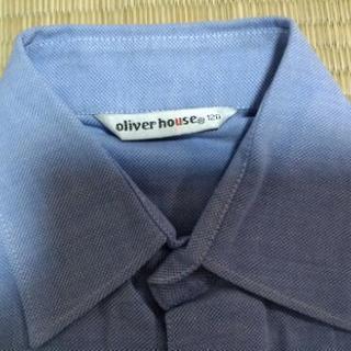oliver  house  120cm  長袖シャツ 青 男の子の画像