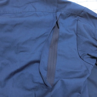 作業着ｓ5　半袖シャツ　3Ｌ　紺　中古　の画像