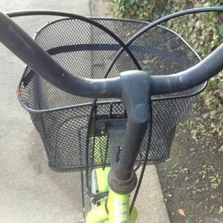 26インチ自転車後ろかご付きの画像