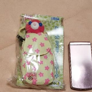 47、お茶猫マスコット ミニポーチ (纏めて割引有)の画像