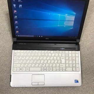 激安 15.6W 富士通 i3 /4GB/HDD 500GB Win10+office2016 すぐ使える! ノートパソコン PC