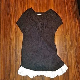ニットチュニック★フリル★M