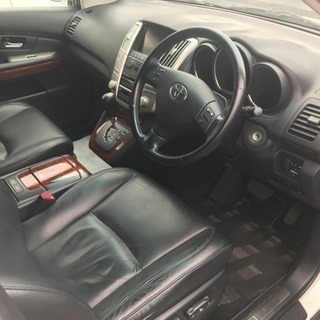 ⭐⭐美車！堺市！H19年後期型ハリアー240G　Lパッケージ　黒レザーシート/サンルーフ/純正HDDナビ/Bカメラ/コンビハンドル/ETC/フォグ！車検H30年10月まで即乗って帰れます！！の画像