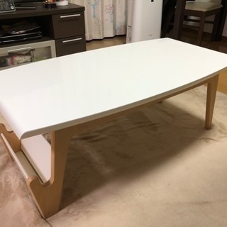 12/17まで！ローテーブル センターテーブル ニトリ ホワイトの画像