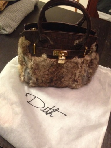 Dith ファー ハンドバッグ