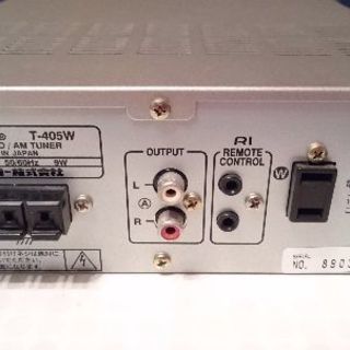 ONKYO FM STEREO/AM TUNER T-405Wジャンクの画像