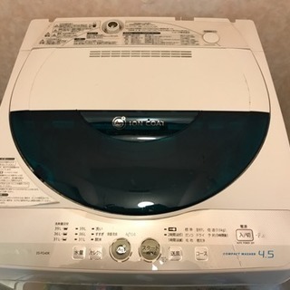 【取引完了】SHARP 2011年 4.5kg 洗濯機 板橋区の画像
