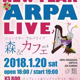 南米のハープ「アルパ」の音色をカフェで楽しむ！