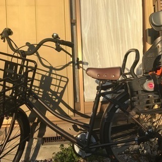26インチ6段チャイルドシート付自転車
