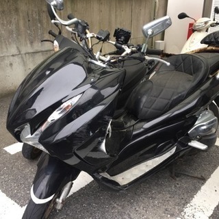 HONDA PCX125 ブラック 中古 バッテリー最強グリップヒーター 千葉から バイク 自賠責あり 原付2種 カスタム シグナス マジェスティ！！の画像