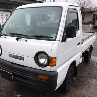 【総額 ２５万円】  キャリイ ４速ＭＴ ４ＷＤ スタッドレス履...