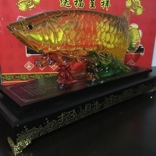 最終値下げ★早い者勝ち★１点限定★希少価値あり★招財金龍魚置物の画像