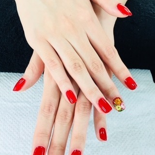 １月に受けるネイリスト検定３級でのネイルモデルを探しております。