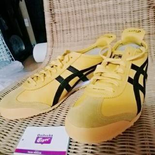 さらに値下げ！オニツカタイガー メキシコ66 イエロー×ブラック