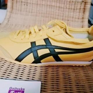 さらに値下げ！オニツカタイガー メキシコ66 イエロー×ブラックの画像