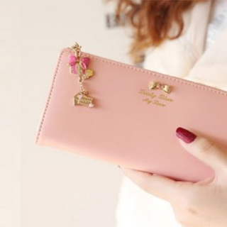 😍★新品未使用！！大人可愛い◆人気！リボン長財布◆◆ピンク◆/リ...
