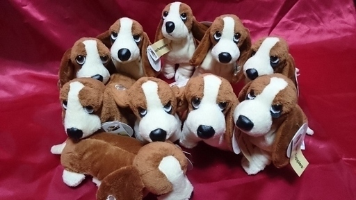 新品 ハッシュパピー Hush puppies ぬいぐるみ おすわりパピー タグ付き AURORA製品　まとめて10匹