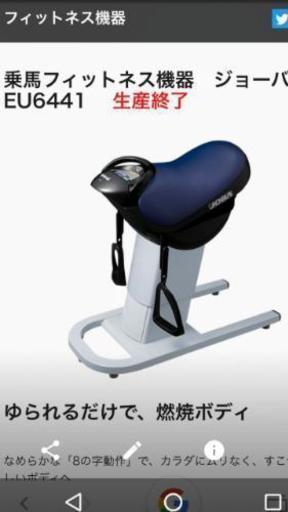 フィットネス機器（乗馬）