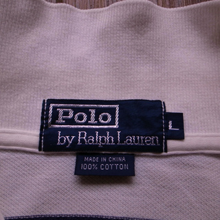 RALPH LAUREN ラルフ・ローレンのポロシャツ　白  サイズLの画像