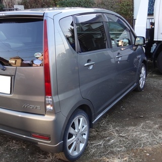 ムーヴカスタム！ターボ！HID！リヤスモーク！ワンオーナ！純正アルミ！ナビ！車検付！早い者勝ち！の画像