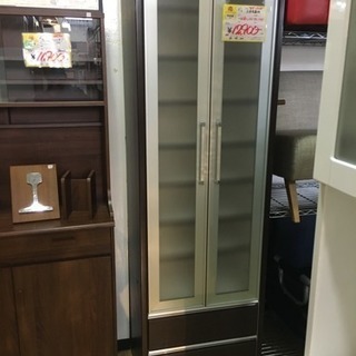 2面食器棚 耐震ロック付き