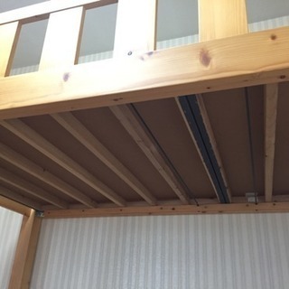 ほとんど使っていないロフトベッドの画像