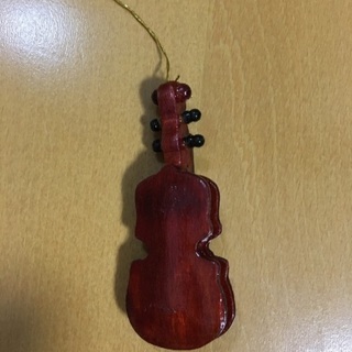 バイオリンのキーホルダーの画像