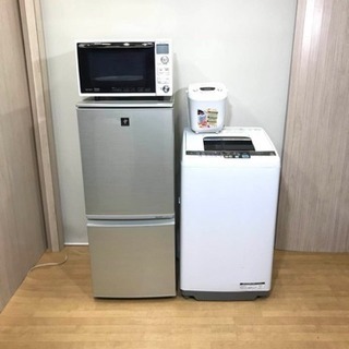 ★豪華 3点+1点 家電セット！プラズマ冷蔵庫+6kg洗濯機+オーブンレンジ…★