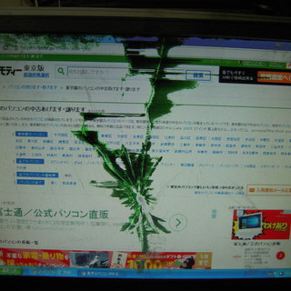 パソコン液晶モニターあげます（ジャンク扱い）。