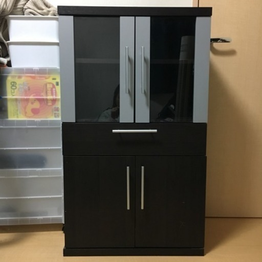 食器棚 ブラウン