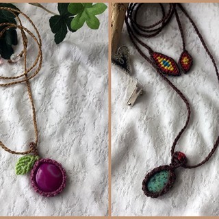 オリジナル編み機で作る、マクラメアクセサリー教室の画像