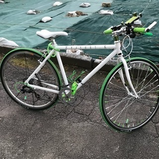 クロスバイク アウトレット整備・カスタム品【福島県郡山市付近引取り希望】 スーパーセール中11,000円オフ☆美品！クロスバイク カスタム済