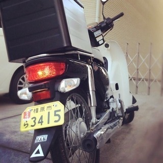 【原付二種】AA04 スーパーカブ50 FI セル付 ４速 ボアアップ81ccの画像