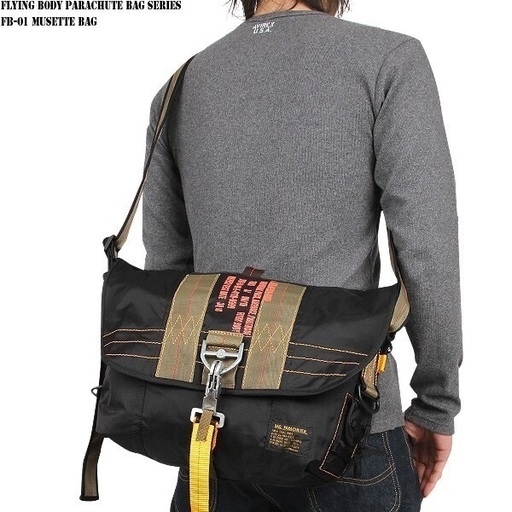 新品 FLYING BODY PARACHUTE BAG SERIES　 FB-01 パラシュート マセットバッグ
