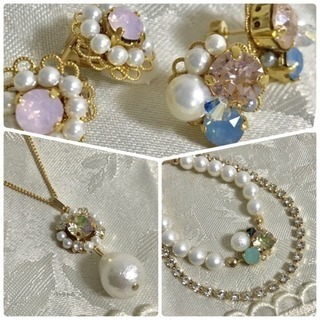 1Day♡スワロフスキービジューアクセサリー  ディプロマ資格取...