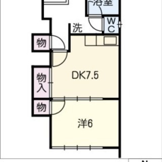 【価格改定！！さらに初期費用無料】岐阜市西野町　1DK　３階　室...