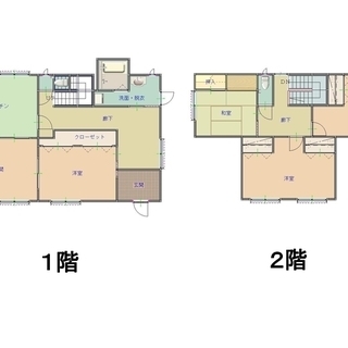 ☆期間限定！仲介手数料礼金０円！広々154㎡5DKリノベーション済！駐車場5台以上！水廻り新品（システムキッチン・ユニットバス・洗面ドレッサー・トイレ2台ウォシュレット）！照明器具エアコン全室完備！高松小・高松中学校超近い！ヤマザキショップ徒歩３分！外犬OK！敷地面積４５０㎡広大！お洒落なクッションフロアーで奇抜なアクセントクロスww − 茨城県