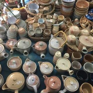 萩焼 大量 リニューアルのため店舗の商品全て 陶器 花器 茶碗 壺 食器 新規出店をお考えの方にの画像