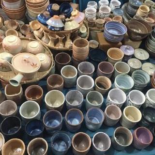 萩焼 大量 リニューアルのため店舗の商品全て 陶器 花器 茶碗 壺 食器 新規出店をお考えの方にの画像